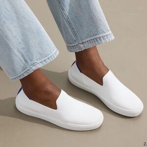 Rothy's The Original Slip On Sneaker in Bright White Sz 8
